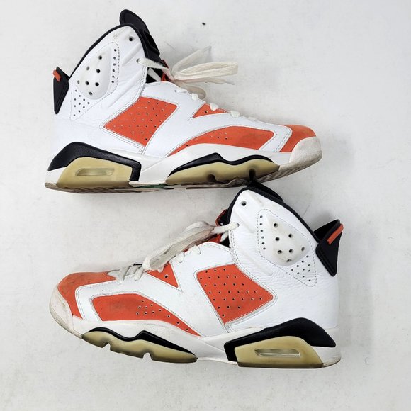 Jordan 6 Retro Gatorade Like Mike US 8 384664-145 2017 White Orange carm… - Picture 4 of 11